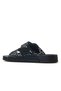 Habana Fresh Women's Buckle Detailed Pool-Beach-Casual Slippers 25Y S10344 Black - 3