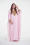 Women printed jalabia kaftan dress - 2