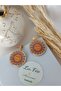 Women's Sun Earrings Polymer Clay Handmade Earrings - 8