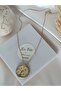 Women's Steel Chain Necklace Flower Pendant Handmade Custom Design - 5