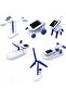 6-in-1 Solar Powered Robot Kit Blue