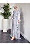 Yandan Tie-Up Organza Evening Dress