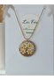 Women's Steel Chain Necklace Flower Pendant Handmade Custom Design - 4