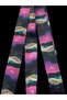 Colorful Lanyard Neck Lanyard Keychain & Card Holder Strap with Night View – Soft Fabric, Durable Clip - 4