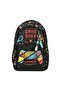 Boy's Orthopedic Waterproof Fabric Game over Primary School Backpack Thermal Nutrition Pencil Case Keychain - 4