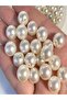 8mm Cream Color Perforated Full Pearl Beads – 500g Package - 3