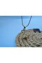 Steel Sand Clock Figure Necklace - 4