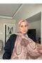 Patterned Silk Shawl Pd1 - Mink - 3