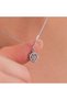 Snowflake Figured Zircon Stone Necklace – Silver Color, Sparkling and Elegant & Minimal Design - 4