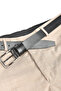 Men's Black Genuine Leather Classic Belt 3.5 cm Fabric Trouser Belt 2502635 - 4