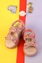 Kindep (Arzen) Stone Detailed Daily Orthopedic Girls Sandals Shoes Pudra - 8