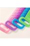 Yiwu 3 Colors to Choose, Silicone Long Handle Non-Slip Bath Brush, Ergonomic Back Scrubbing Purple - 7
