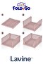 Lavine Set of 3 Multi-Purpose Sliding Shelf Cabinet Organizer for Clothes and Home Accessories – Powder - 6
