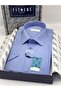 Classic Short Sleeve Dobby Gift Boxed Men's Shirt Fs-004163 - Cobalt Blue - 3