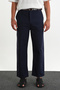 Sarto Belted Elastic Comfortable Fit Men's Trousers New Season Navy Blue - 2