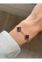 316L Steel Pearlescent Purple Bracelet Women Men Unisex Bracelet Gold Double Sided