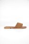 Joyce Women's Hand Knitted Tan Slippers - 4