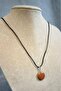 - Tuğba 6667 Handmade Star Stone Round Model Natural Stone Necklace - Brown - 4