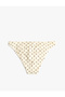Polka Dot Patterned Bikini Bottom - 2
