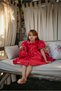Girls' Special Occasion Short Evening Dress - Buttoned, Special Design - Bag Accessory_M2445 - 3