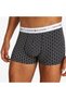 3 Piece Trunk Print Men's Gray/Khaki/Navy Blue Boxer - 5