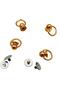 Angel Bag Accessory Light Gold Screw Hanger Small Size 4 Pieces - 3
