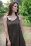 Luna - Maxi Dress with Strap – Brown - 2