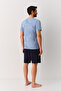 Alex Men's T-Shirt Shorts Pajama Set - 4