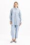 Blue-Fisto Detailed Large Pocket Shirt - 2