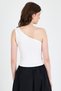 Ecru Buckle Detailed One Shoulder Blouse 1649 - 5