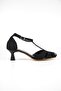 Queenn Women's Classic Short Heels (4 cm) Shoes Black Suede - 5