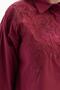 Cherry-Flower Embroidered Poplin Shirt - 5
