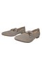Women's Beige Front Buckle Detailed Knitwear Ballerinas - 4