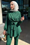 Women's Pants V Crossed Hijab Suit - 4