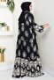 Giral Woven Viscose Dress 1543 - Black - 6