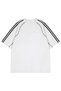 Oversize Arabic Detail Black Energy Shoulder Stripe Crew Neck Combed Cotton T-Shirt - 2