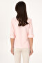 Women's Powder Pink Long Sleeve Basic Shirt 50298103-VR042 - 5