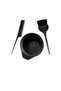 Hair Dye Set Bowl Dye Brush and Crepe Comb Hairdresser Hair Lightener Coloring Bowl Set Set of 3 - 2
