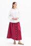 White-Leg Sleeve Pile Detailed Linen Shirt - 2