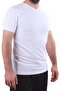 2302 White Casual Cotton Basic V-Neck Men's T-Shirt