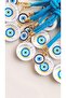 Gift Eye Detailed Double Evil Eye Beaded Keychain 11.5 cm Piece Price - 3