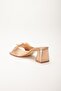 Women's Heeled Slippers Rose Skin Stone Leaf Accessory - 5