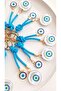 Gift Eye Detailed Double Evil Eye Beaded Keychain 11.5 cm Piece Price - 6
