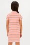 Girl's Colorful Striped Polo Neck Knitwear Summer Mini, Midi Dress - 3