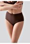 Laser Cut High Waist Panties C19211 Brown