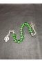 15-Piece Green Color Design Glass Zaza Prayer Beads - 3