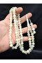White Transparent Color 99 Powder Amber Prayer Beads - 2