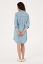 Women's Blue Belted Mini Length Jean Dress 50305573-Dn0022 - 4