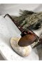 Square Brown Leopard Gold Detail Women's Sunglasses - 6