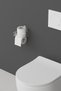 Adhesive Toilet Roll Holder Mount Hanger Silver Gray Chrome Metal Toilet Paper Holder - 6